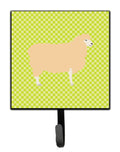 English Leicester Longwool Sheep Green Leash or Key Holder Wall Hooks, Key Hooks Holder, Coat Rack Wall Mount, Coat Hooks, Hooks for Hanging Keys, Towels, Aprons, Leashes