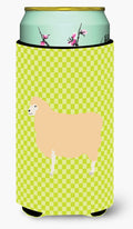 English Leicester Longwool Sheep Green Tall Boy Hugger Can Cooler Sleeve Machine Washable Drink Collapsible Insulator Beverage Insulated Holder