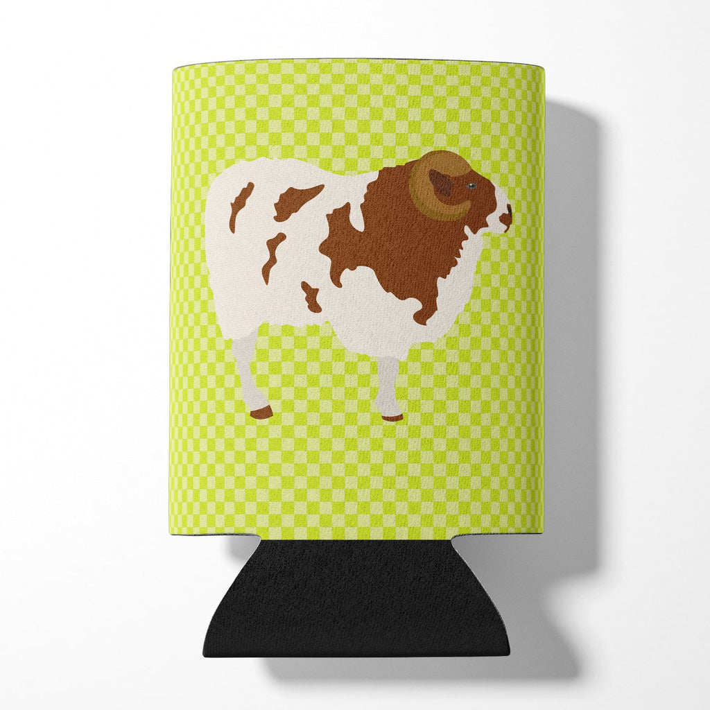 Jacob Sheep Green Can or Bottle Hugger Cooler Sleeve for Standard 12 oz Cans, Insulated Foam Beer & Soda Can Hugger Reusable