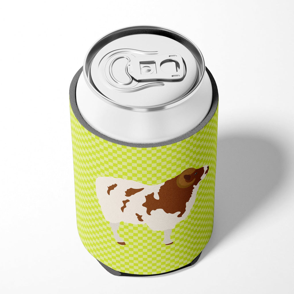 Jacob Sheep Green Can or Bottle Hugger Cooler Sleeve for Standard 12 oz Cans, Insulated Foam Beer & Soda Can Hugger Reusable