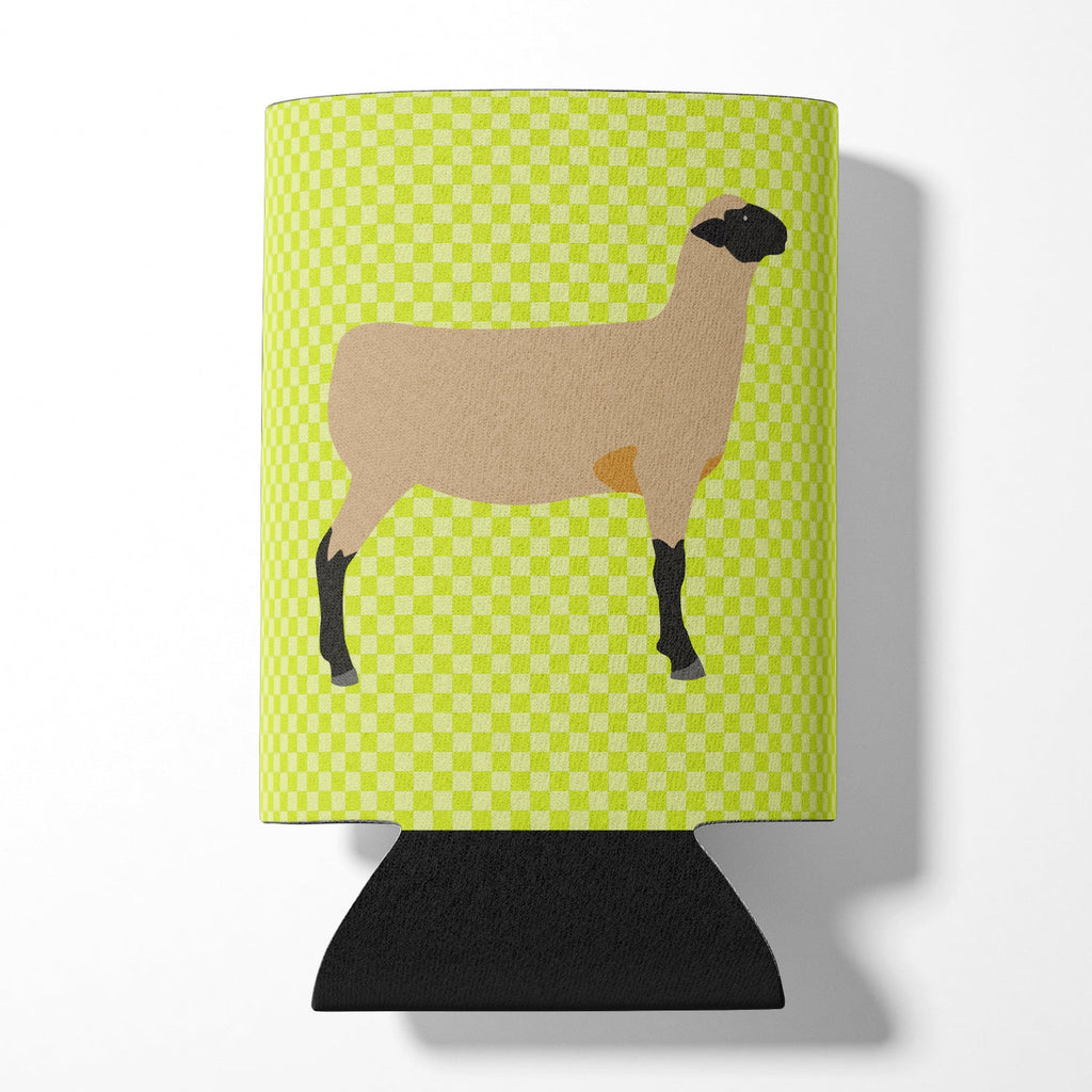 Hampshire Down Sheep Green Can or Bottle Hugger Cooler Sleeve for Standard 12 oz Cans, Insulated Foam Beer & Soda Can Hugger Reusable