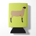 Hampshire Down Sheep Green Can or Bottle Hugger Cooler Sleeve for Standard 12 oz Cans, Insulated Foam Beer & Soda Can Hugger Reusable