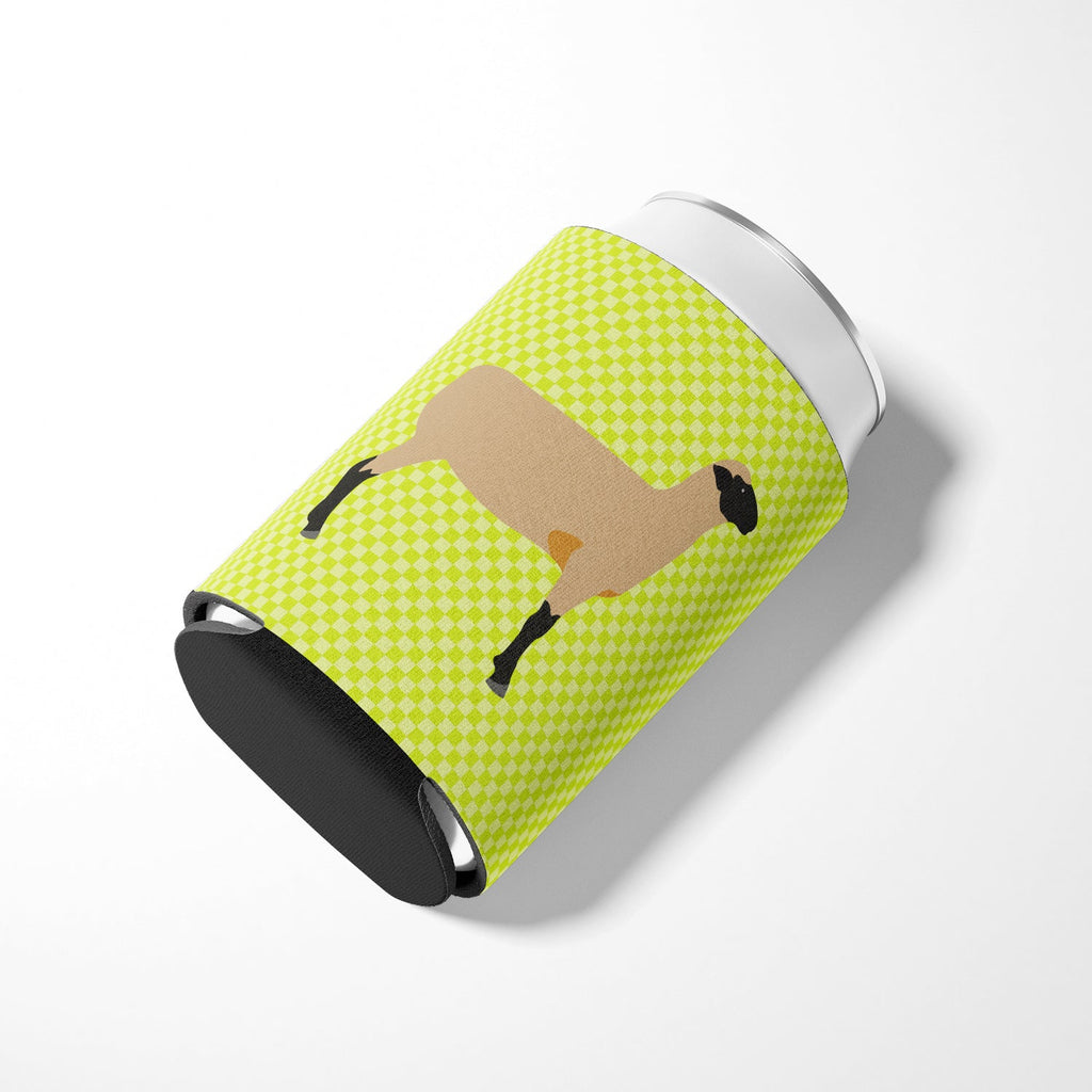 Hampshire Down Sheep Green Can or Bottle Hugger Cooler Sleeve for Standard 12 oz Cans, Insulated Foam Beer & Soda Can Hugger Reusable