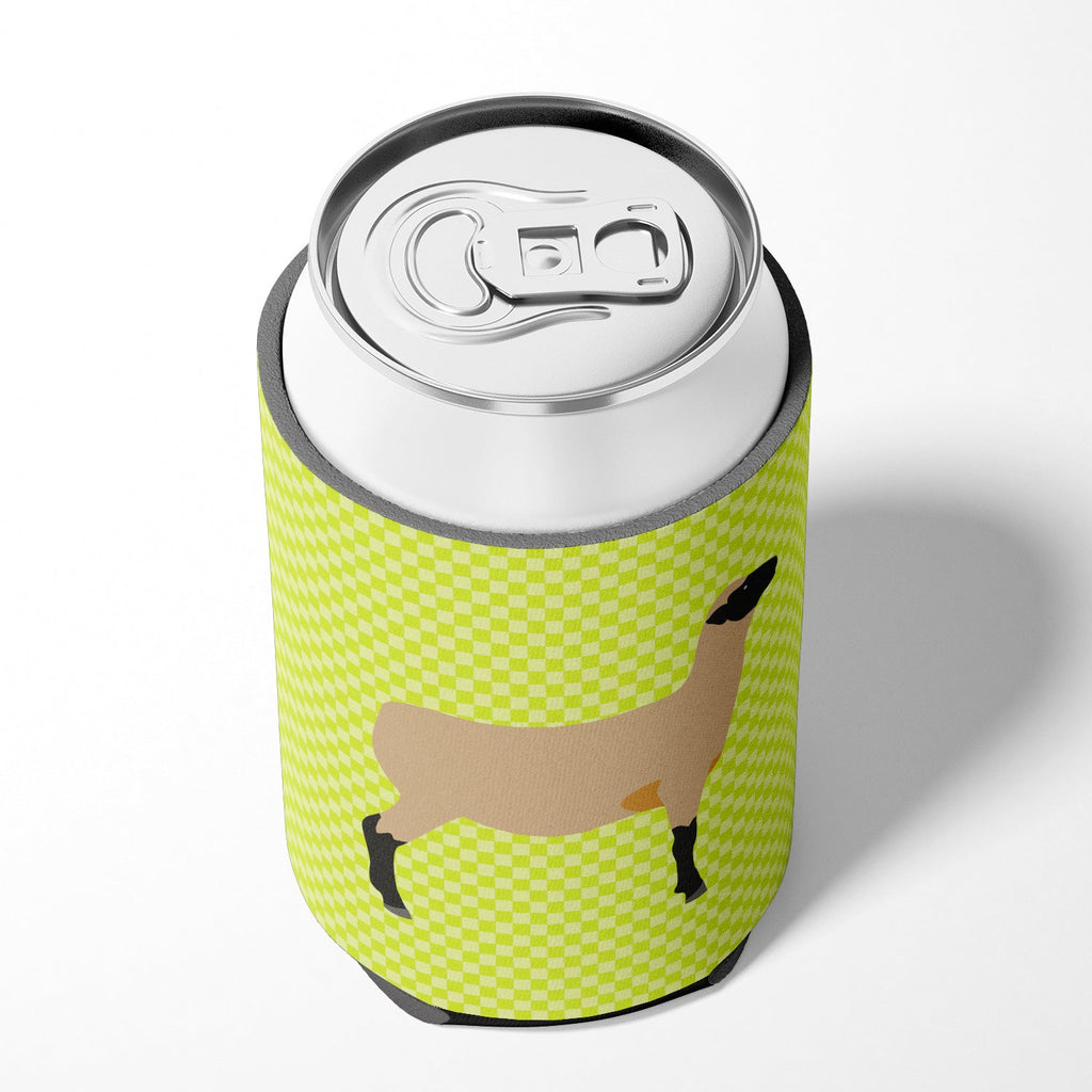 Hampshire Down Sheep Green Can or Bottle Hugger Cooler Sleeve for Standard 12 oz Cans, Insulated Foam Beer & Soda Can Hugger Reusable