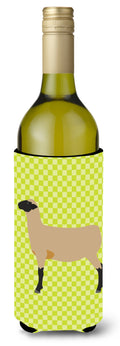 Hampshire Down Sheep Green Wine Bottle Hugger Gift Sleeve for Standard 750 ml Bottles, Insulated Reusable Also Fits Mini Shot & Pint Bottles