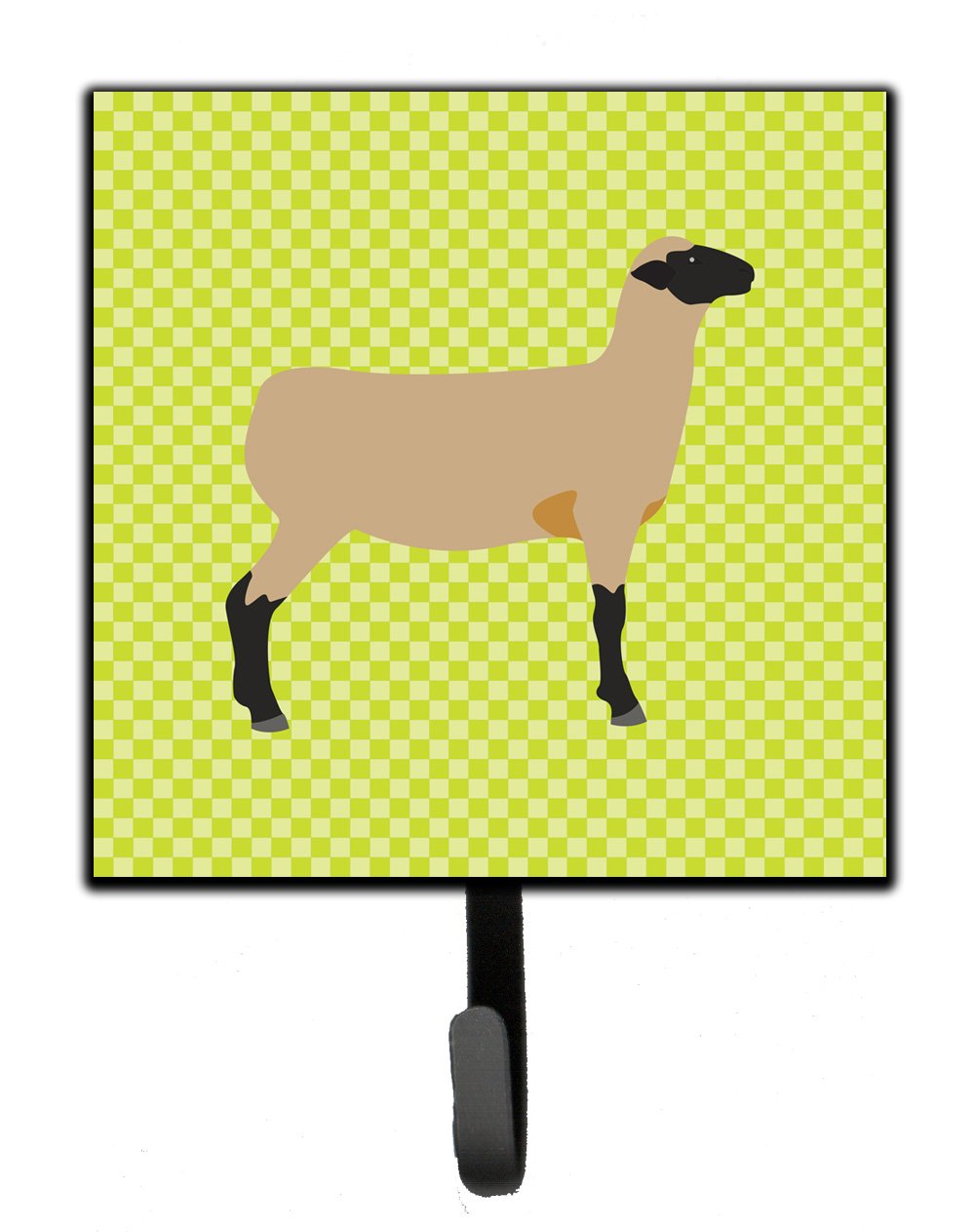 Hampshire Down Sheep Green Leash or Key Holder Wall Hooks, Key Hooks Holder, Coat Rack Wall Mount, Coat Hooks, Hooks for Hanging Keys, Towels, Aprons, Leashes
