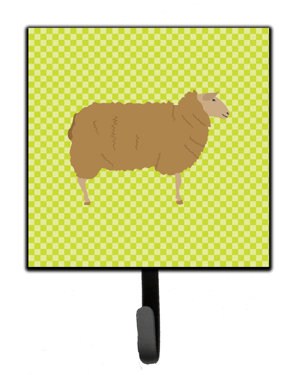 East Friesian Sheep Green Leash or Key Holder Wall Hooks, Key Hooks Holder, Coat Rack Wall Mount, Coat Hooks, Hooks for Hanging Keys, Towels, Aprons, Leashes