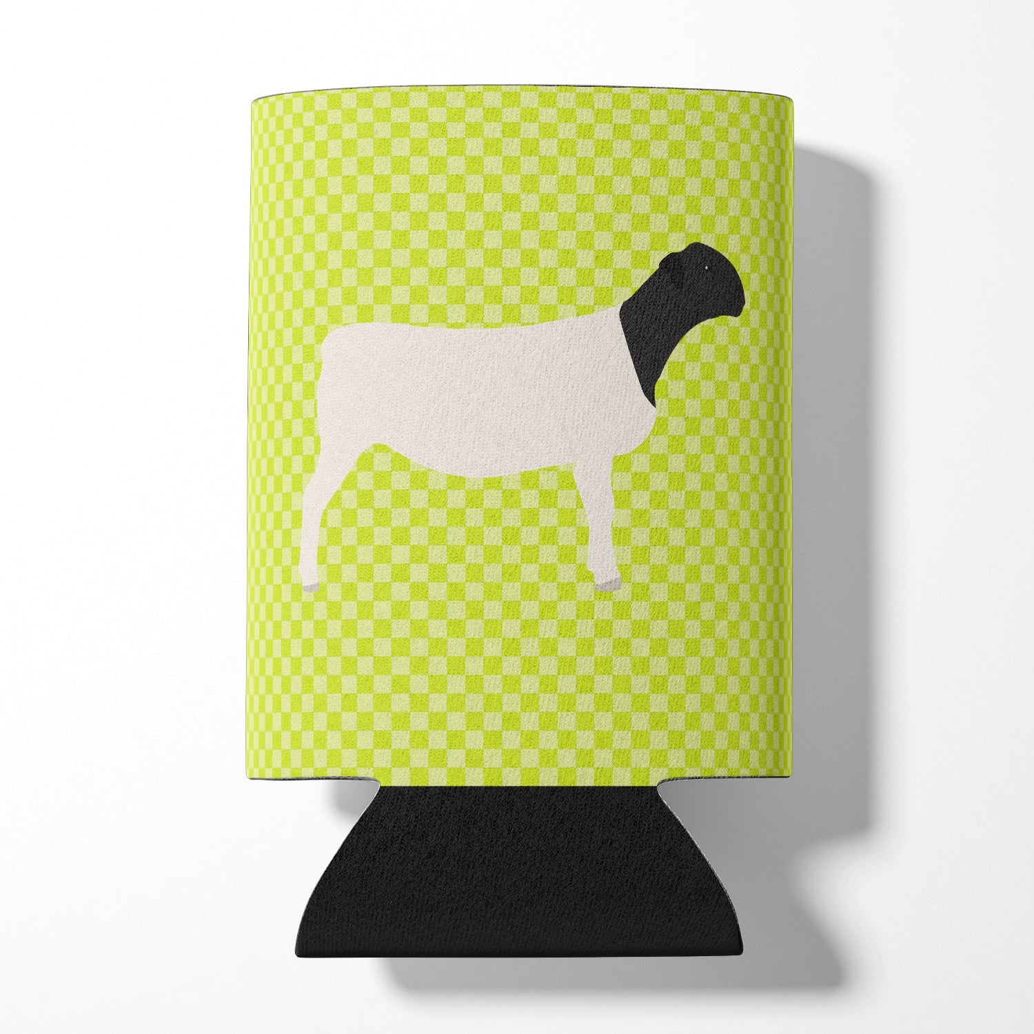Dorper Sheep Green Can or Bottle Hugger Cooler Sleeve for Standard 12 oz Cans, Insulated Foam Beer & Soda Can Hugger Reusable
