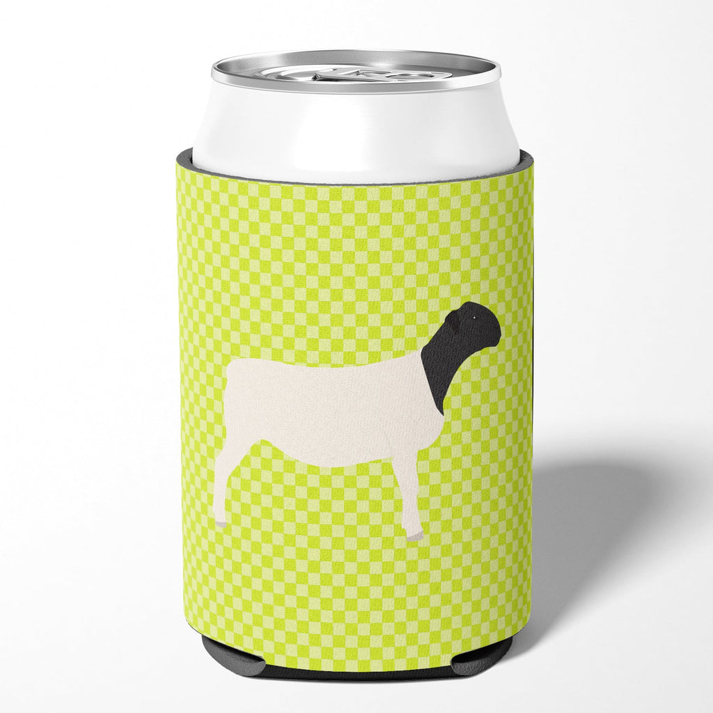 Dorper Sheep Green Can or Bottle Hugger Cooler Sleeve for Standard 12 oz Cans, Insulated Foam Beer & Soda Can Hugger Reusable