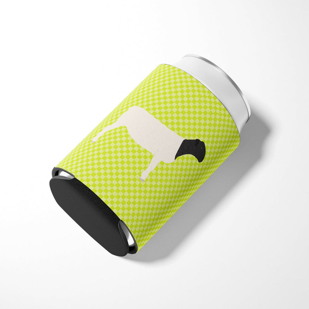 Dorper Sheep Green Can or Bottle Hugger Cooler Sleeve for Standard 12 oz Cans, Insulated Foam Beer & Soda Can Hugger Reusable