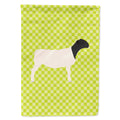Dorper Sheep Green House Flag 28x40 Porch Sleeve Pole Decorative Outside Yard Banner Artwork Wall Hanging, Polyester