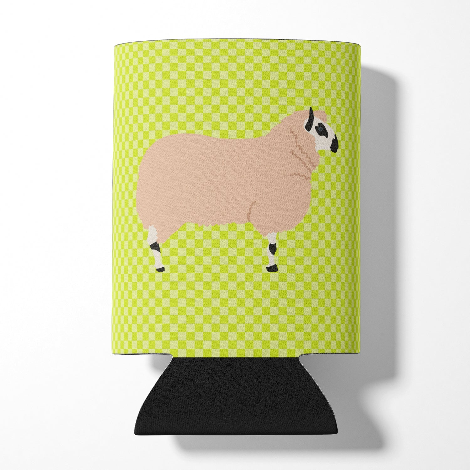 Kerry Hill Sheep Green Can or Bottle Hugger Cooler Sleeve for Standard 12 oz Cans, Insulated Foam Beer & Soda Can Hugger Reusable