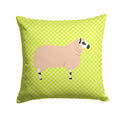 Kerry Hill Sheep Green Decorative Throw Pillow 14x14 Indoor Outdoor Accent Cushion, Fabric Cover with Insert for Sofa, Bed, Porch & Living Room