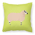 Kerry Hill Sheep Green Decorative Throw Pillow 18x18 Indoor Outdoor Accent Cushion, Fabric Cover with Insert for Sofa, Bed, Porch & Living Room