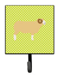 Horned Dorset Sheep Green Leash or Key Holder Wall Hooks, Key Hooks Holder, Coat Rack Wall Mount, Coat Hooks, Hooks for Hanging Keys, Towels, Aprons, Leashes