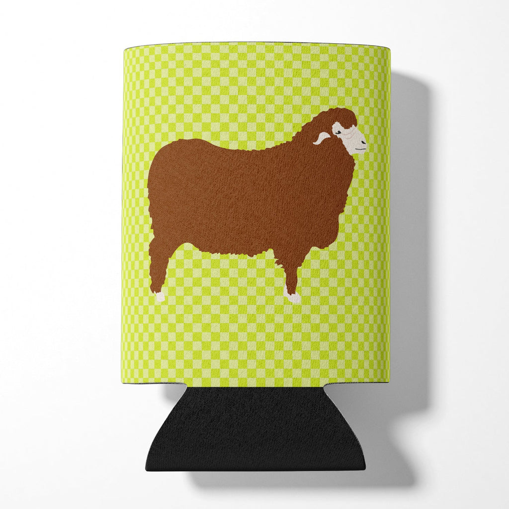 Merino Sheep Green Can or Bottle Hugger Cooler Sleeve for Standard 12 oz Cans, Insulated Foam Beer & Soda Can Hugger Reusable