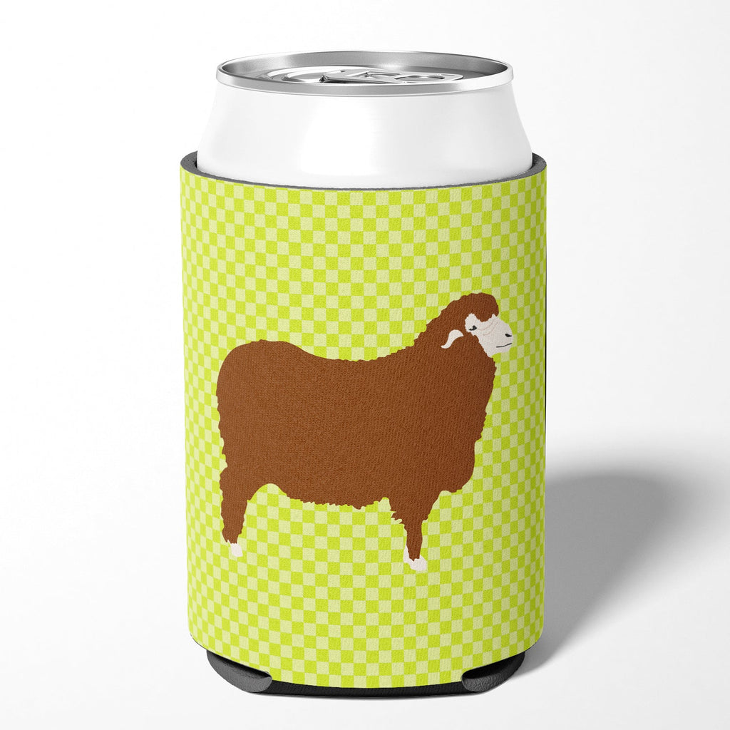 Merino Sheep Green Can or Bottle Hugger Cooler Sleeve for Standard 12 oz Cans, Insulated Foam Beer & Soda Can Hugger Reusable