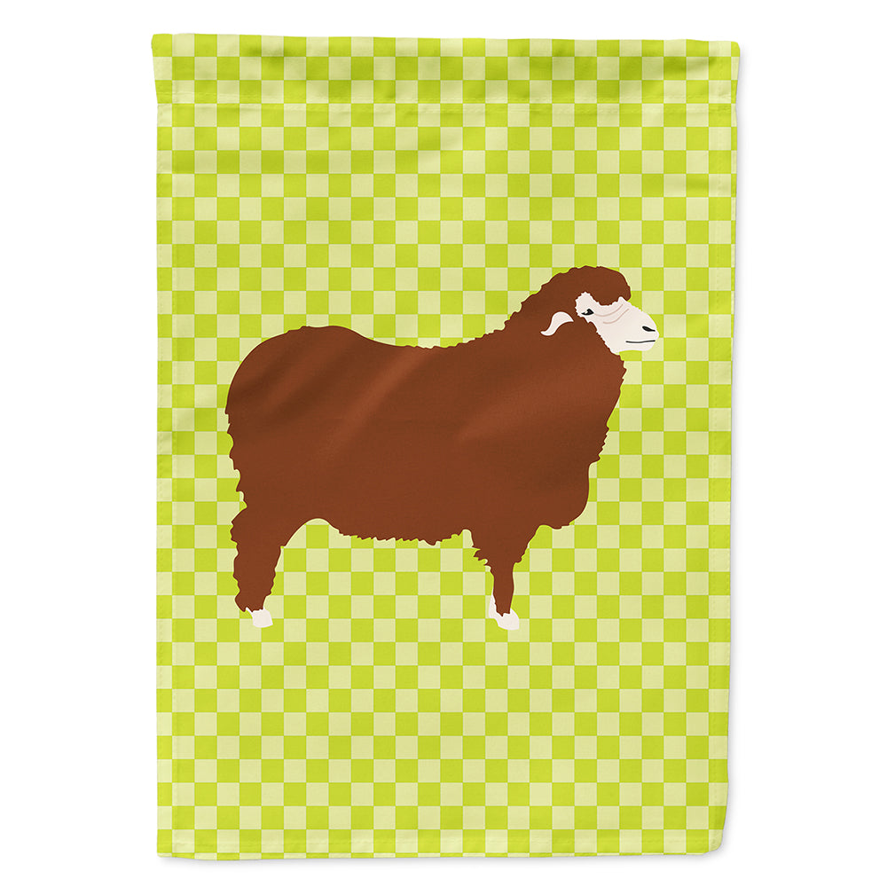 Merino Sheep Green House Flag 28x40 Porch Sleeve Pole Decorative Outside Yard Banner Artwork Wall Hanging, Polyester