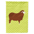 Merino Sheep Green House Flag 28x40 Porch Sleeve Pole Decorative Outside Yard Banner Artwork Wall Hanging, Polyester