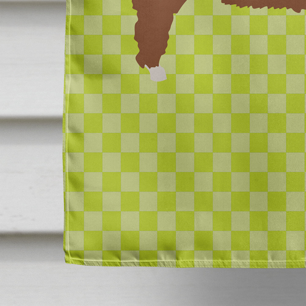 Merino Sheep Green House Flag 28x40 Porch Sleeve Pole Decorative Outside Yard Banner Artwork Wall Hanging, Polyester