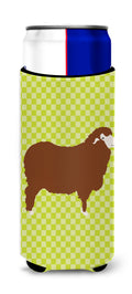 Merino Sheep Green Slim Can Hugger , Insulated Foam Hugger for 12 oz Slim Cans, Beer Bottles & Water Bottles, Printed in USA