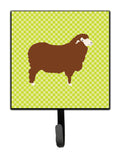 Merino Sheep Green Leash or Key Holder Wall Hooks, Key Hooks Holder, Coat Rack Wall Mount, Coat Hooks, Hooks for Hanging Keys, Towels, Aprons, Leashes