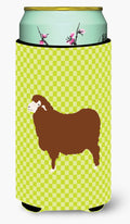 Merino Sheep Green Tall Boy Hugger Can Cooler Sleeve Machine Washable Drink Collapsible Insulator Beverage Insulated Holder