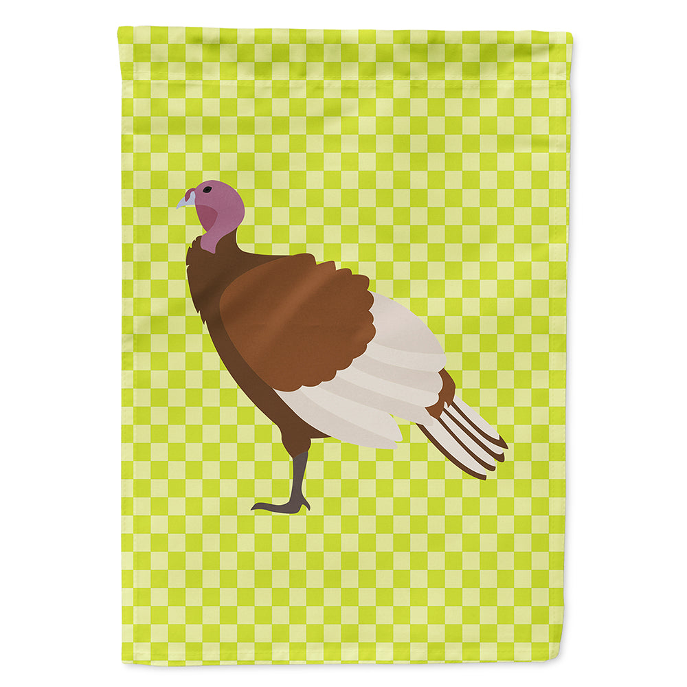 Bourbon Red Turkey Hen Green House Flag 28x40 Porch Sleeve Pole Decorative Outside Yard Banner Artwork Wall Hanging, Polyester