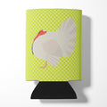 White Holland Turkey Green Can or Bottle Hugger Cooler Sleeve for Standard 12 oz Cans, Insulated Foam Beer & Soda Can Hugger Reusable