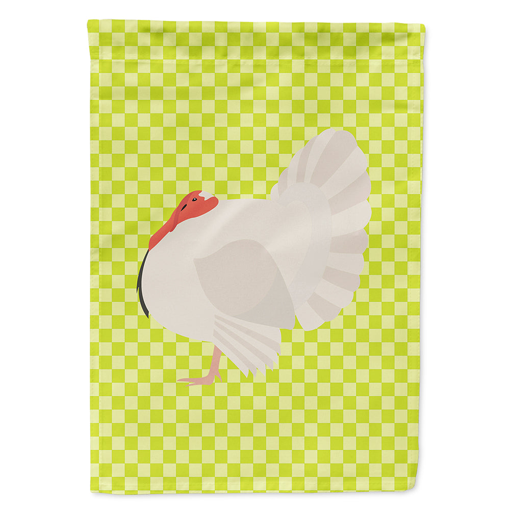 White Holland Turkey Green House Flag 28x40 Porch Sleeve Pole Decorative Outside Yard Banner Artwork Wall Hanging, Polyester