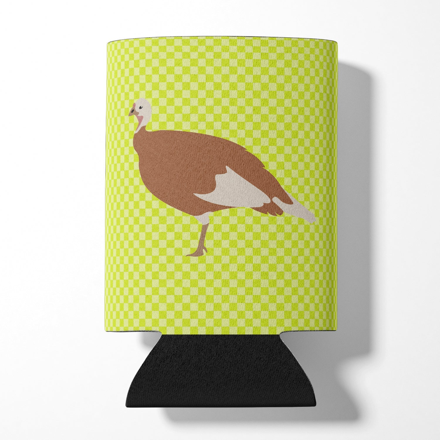 Jersey Buff Turkey Hen Green Can or Bottle Hugger Cooler Sleeve for Standard 12 oz Cans, Insulated Foam Beer & Soda Can Hugger Reusable