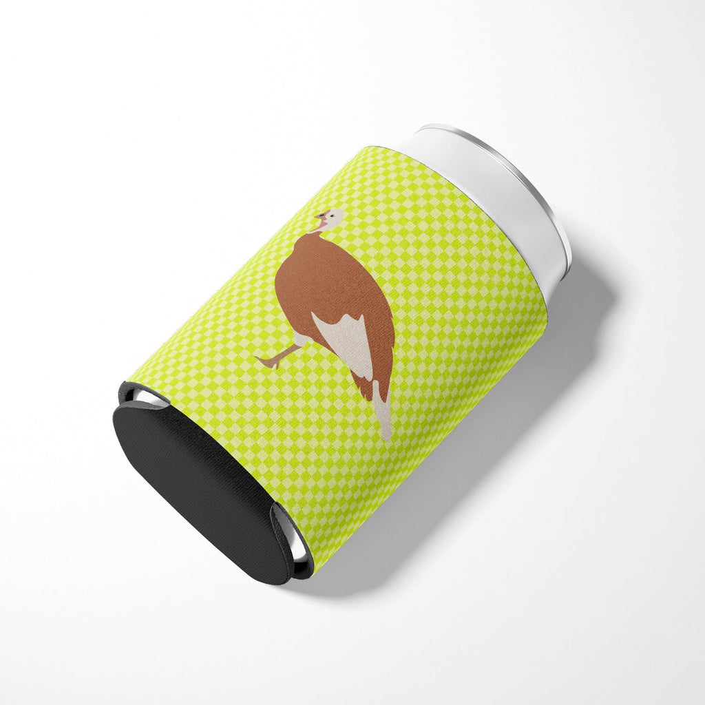 Jersey Buff Turkey Hen Green Can or Bottle Hugger Cooler Sleeve for Standard 12 oz Cans, Insulated Foam Beer & Soda Can Hugger Reusable