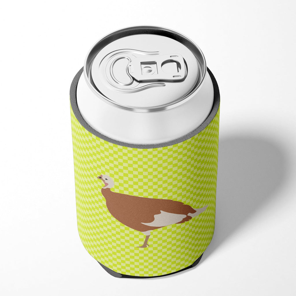Jersey Buff Turkey Hen Green Can or Bottle Hugger Cooler Sleeve for Standard 12 oz Cans, Insulated Foam Beer & Soda Can Hugger Reusable