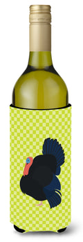 Norfolk Black Turkey Green Wine Bottle Hugger Gift Sleeve for Standard 750 ml Bottles, Insulated Reusable Also Fits Mini Shot & Pint Bottles