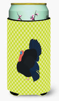 Norfolk Black Turkey Green Tall Boy Hugger Can Cooler Sleeve Machine Washable Drink Collapsible Insulator Beverage Insulated Holder