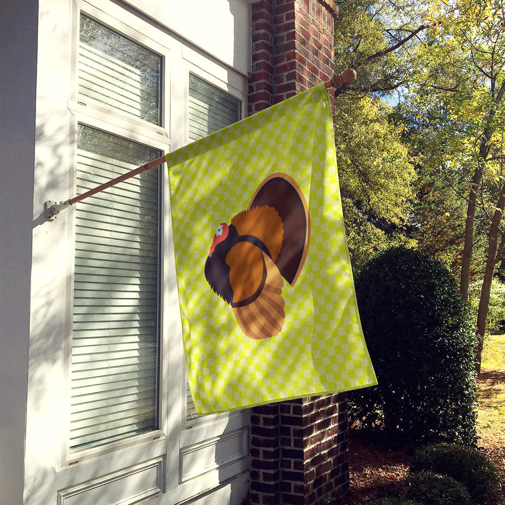 Bronze Turkey Green House Flag 28x40 Porch Sleeve Pole Decorative Outside Yard Banner Artwork Wall Hanging, Polyester