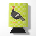 Marragansett Turkey Green Can or Bottle Hugger Cooler Sleeve for Standard 12 oz Cans, Insulated Foam Beer & Soda Can Hugger Reusable