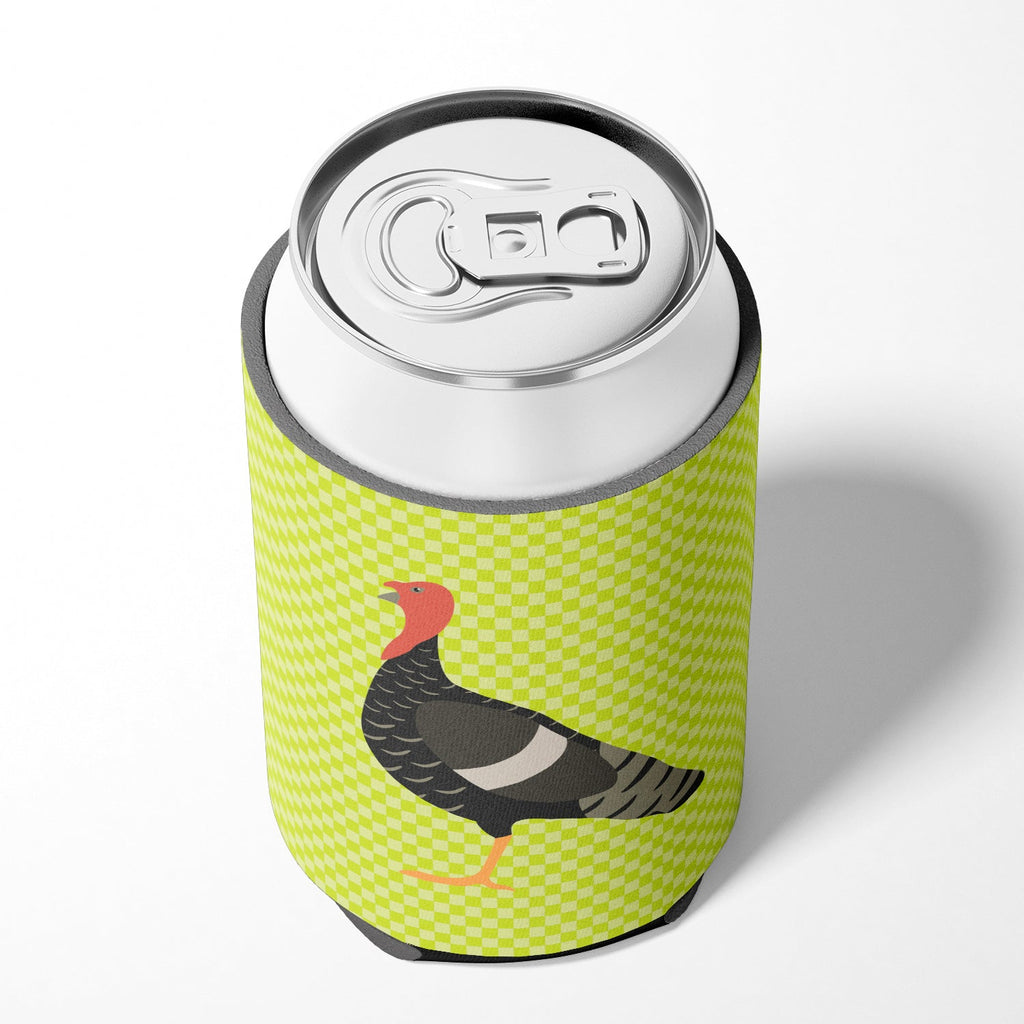 Marragansett Turkey Green Can or Bottle Hugger Cooler Sleeve for Standard 12 oz Cans, Insulated Foam Beer & Soda Can Hugger Reusable