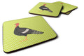 Marragansett Turkey Green Foam Coasters Set of 4 Cup Coasters for Indoor Outdoor, Tabletop Protection, Anti Slip, Mouse pad Material