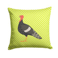 Marragansett Turkey Green Decorative Throw Pillow 14x14 Indoor Outdoor Accent Cushion, Fabric Cover with Insert for Sofa, Bed, Porch & Living Room