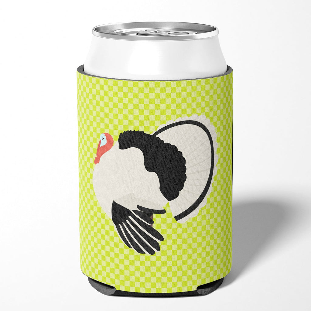 Royal Palm Turkey Green Can or Bottle Hugger Cooler Sleeve for Standard 12 oz Cans, Insulated Foam Beer & Soda Can Hugger Reusable