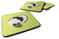 Royal Palm Turkey Green Foam Coasters Set of 4 Cup Coasters for Indoor Outdoor, Tabletop Protection, Anti Slip, Mouse pad Material
