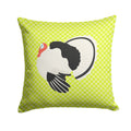 Royal Palm Turkey Green Decorative Throw Pillow 14x14 Indoor Outdoor Accent Cushion, Fabric Cover with Insert for Sofa, Bed, Porch & Living Room