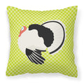 Royal Palm Turkey Green Decorative Throw Pillow 18x18 Indoor Outdoor Accent Cushion, Fabric Cover with Insert for Sofa, Bed, Porch & Living Room