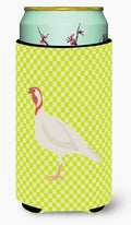 Beltsville Small White Turkey Hen Green Tall Boy Hugger Can Cooler Sleeve Machine Washable Drink Collapsible Insulator Beverage Insulated Holder