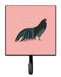 Sumatra Chicken Pink Check Leash or Key Holder Wall Hooks, Key Hooks Holder, Coat Rack Wall Mount, Coat Hooks, Hooks for Hanging Keys, Towels, Aprons, Leashes