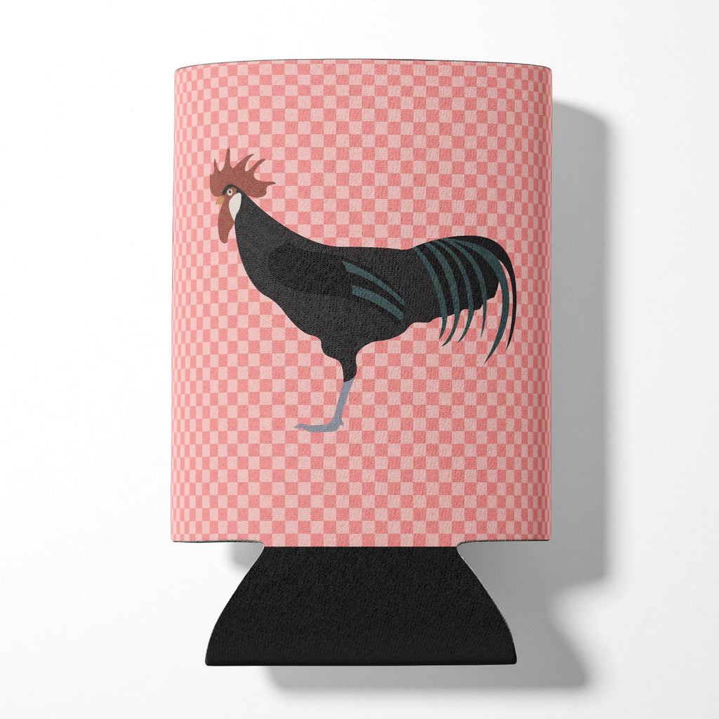 Minorca Ctalalan Chicken Pink Check Can or Bottle Hugger Cooler Sleeve for Standard 12 oz Cans, Insulated Foam Beer & Soda Can Hugger Reusable