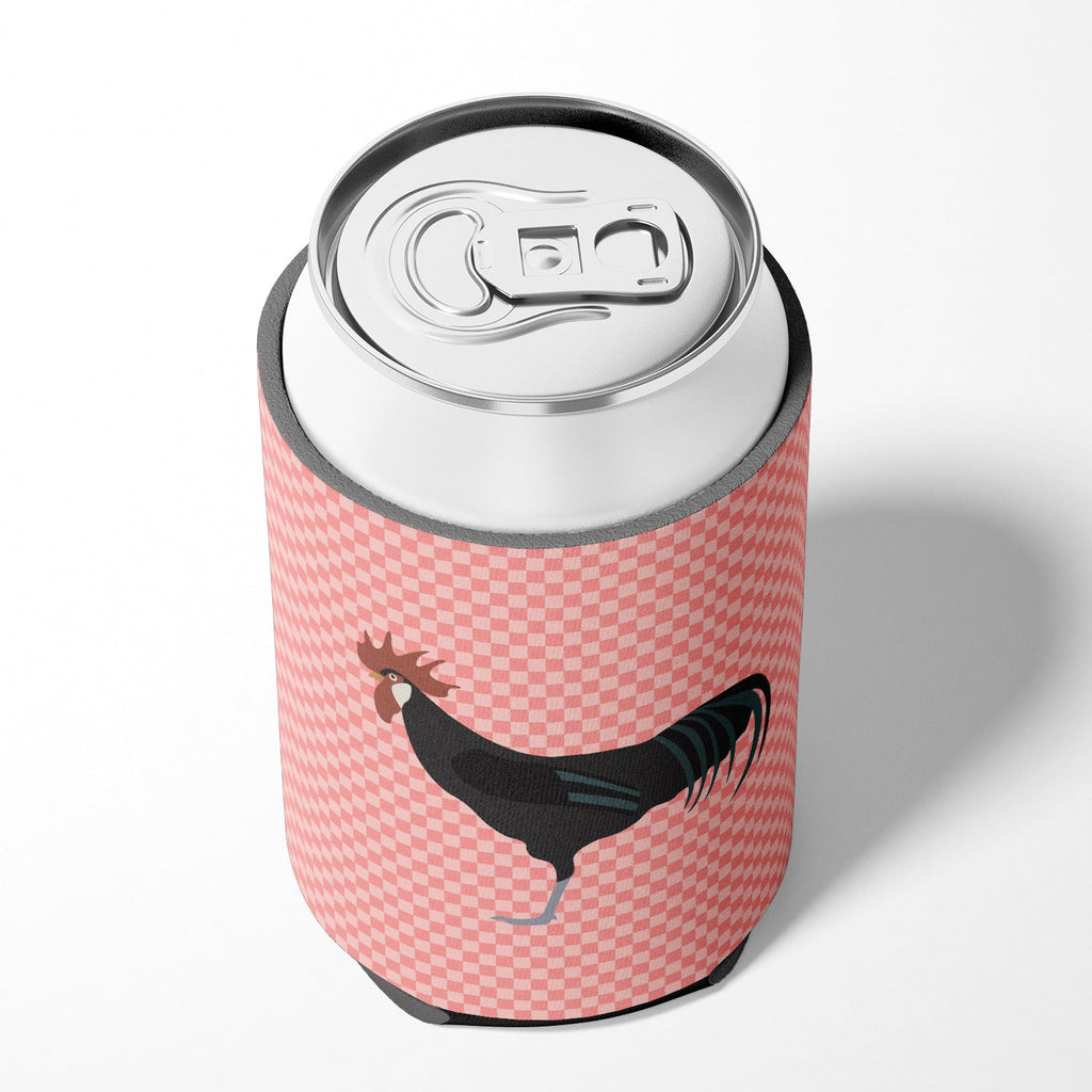 Minorca Ctalalan Chicken Pink Check Can or Bottle Hugger Cooler Sleeve for Standard 12 oz Cans, Insulated Foam Beer & Soda Can Hugger Reusable