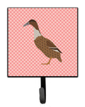 Dutch Hook Bill Duck Pink Check Leash or Key Holder Wall Hooks, Key Hooks Holder, Coat Rack Wall Mount, Coat Hooks, Hooks for Hanging Keys, Towels, Aprons, Leashes