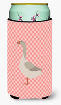 Steinbacher Goose Pink Check Tall Boy Hugger Can Cooler Sleeve Machine Washable Drink Collapsible Insulator Beverage Insulated Holder